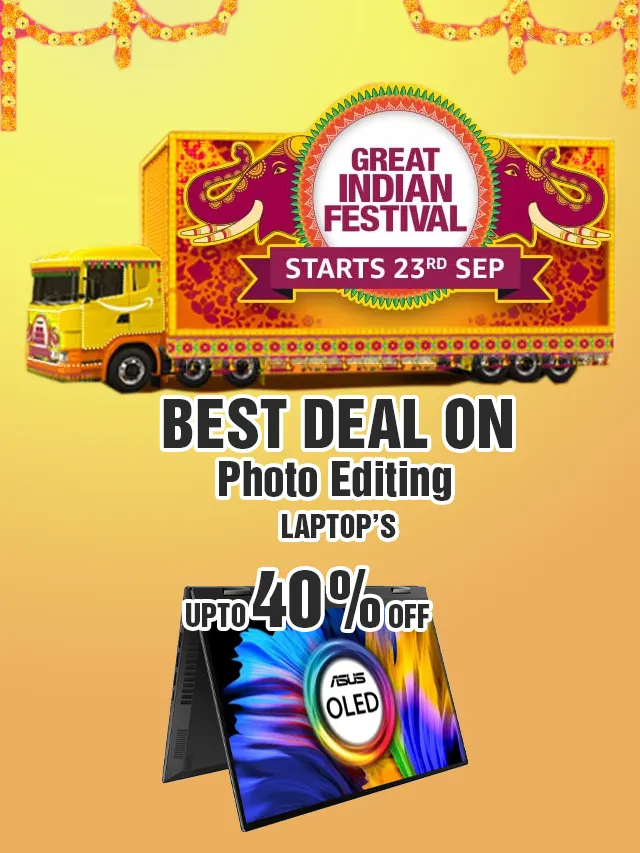 best photo editing laptops In Amazon Great Indian Sale
